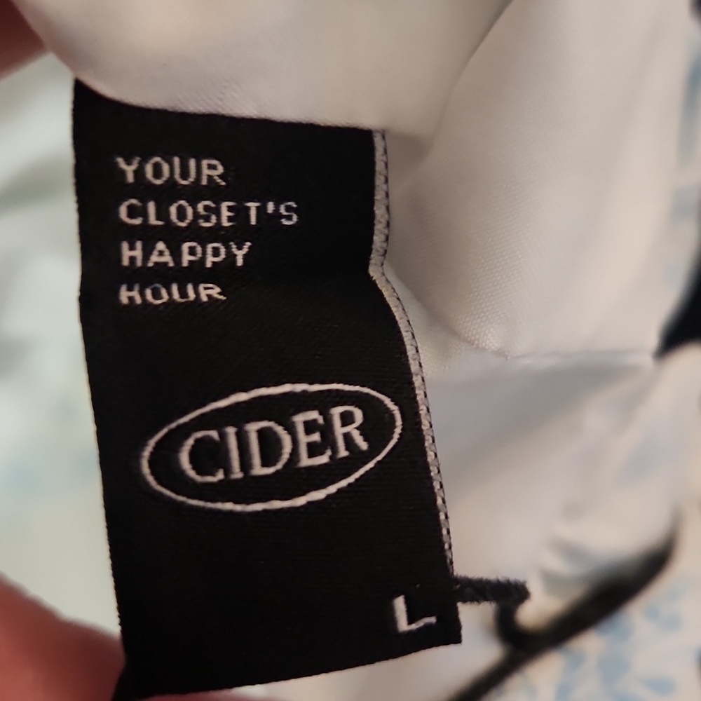Cider Floral Blue & White Corset - Picture 6 of 6